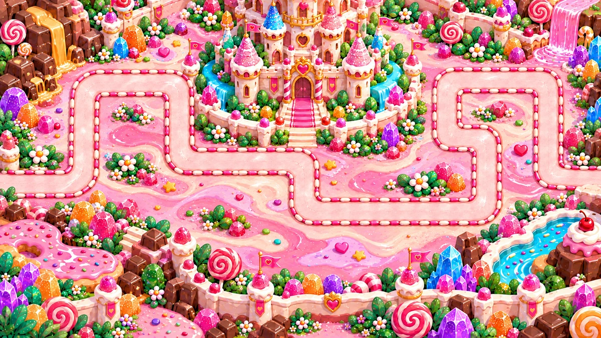 Candy Castle, Candy World campaign map artwork