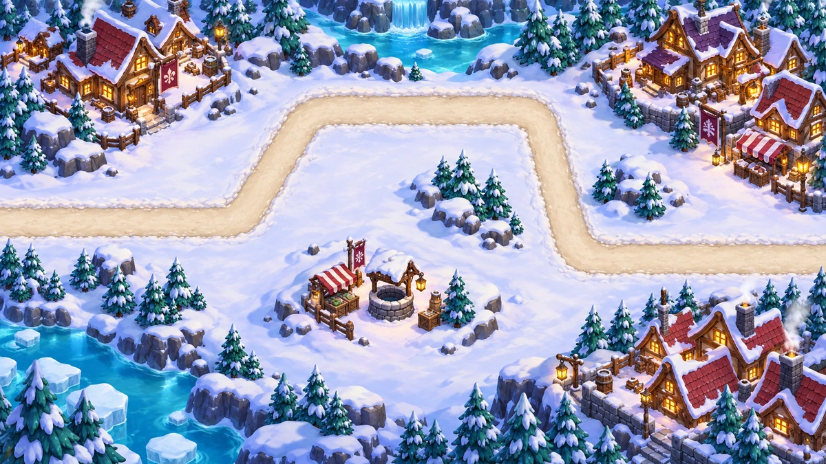 Crystal Hollows, Ice World campaign map artwork