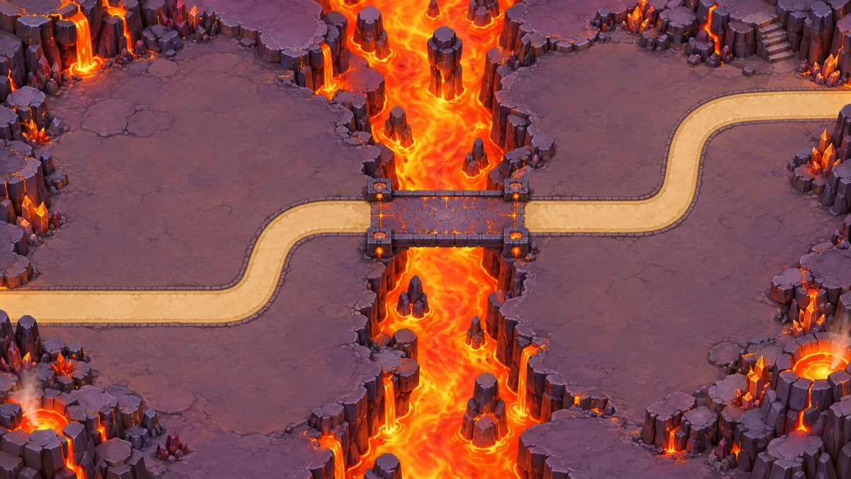 Throne of Flame, Inferno World campaign map artwork